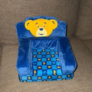 Build A Bear Bearemy Folding Chair Bed Blue Yellow Convertible Plush Furniture